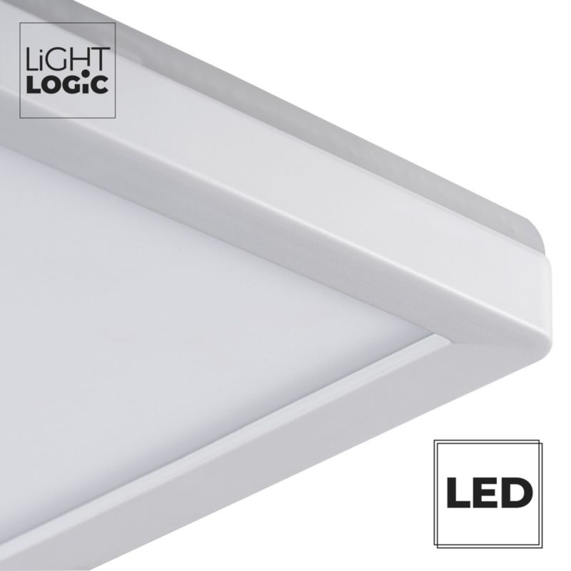 Plafoniera LED LightLogic LL PLAFON02 L 12,3W W 66167 biała kwadrat 1350lm 1 szt.