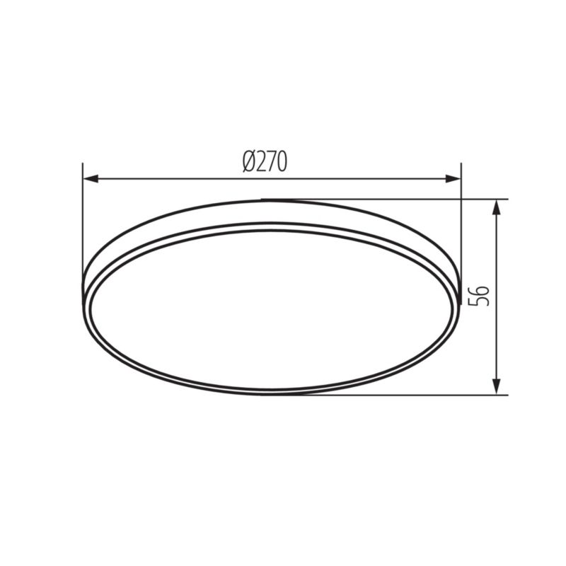 Plafoniera LED LL NORIK 18W B 66728 LightLogic plafon czarny IP44 natynkowy sufitowy 1 szt.