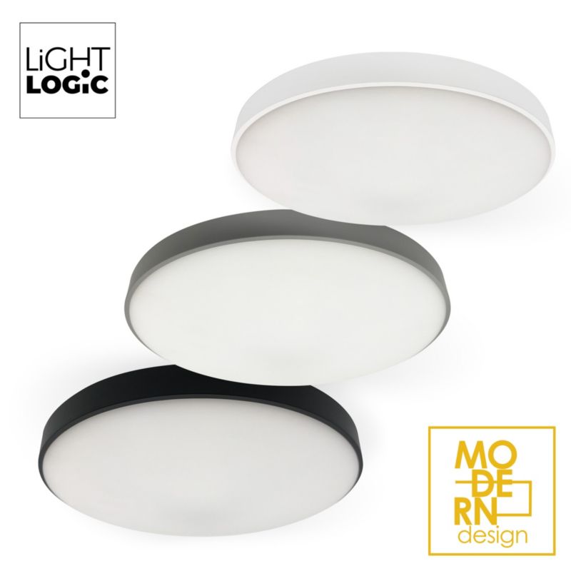 Plafoniera LED LL NORIK 18W B 66728 LightLogic plafon czarny IP44 natynkowy sufitowy 1 szt.