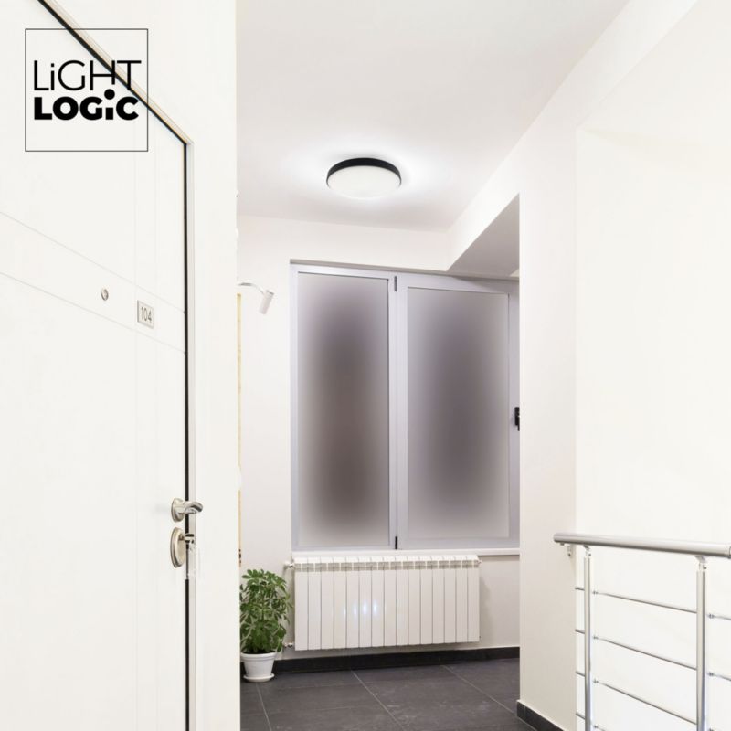 Plafoniera LED LL NORIK 18W B 66728 LightLogic plafon czarny IP44 natynkowy sufitowy 1 szt.