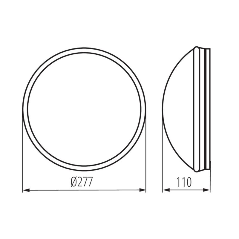 Plafoniera LightLogic LL PIZA SE 30577 z wymiennym źródłem światła czujnikiem ruchu E27 IP44 1 szt.
