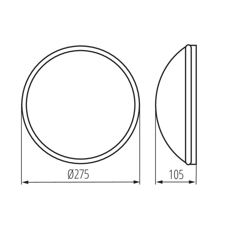Plafoniera LightLogic LL PULA SE 30578 z wymiennym źródłem światła czujnikiem ruchu E27 IP44 1 szt.