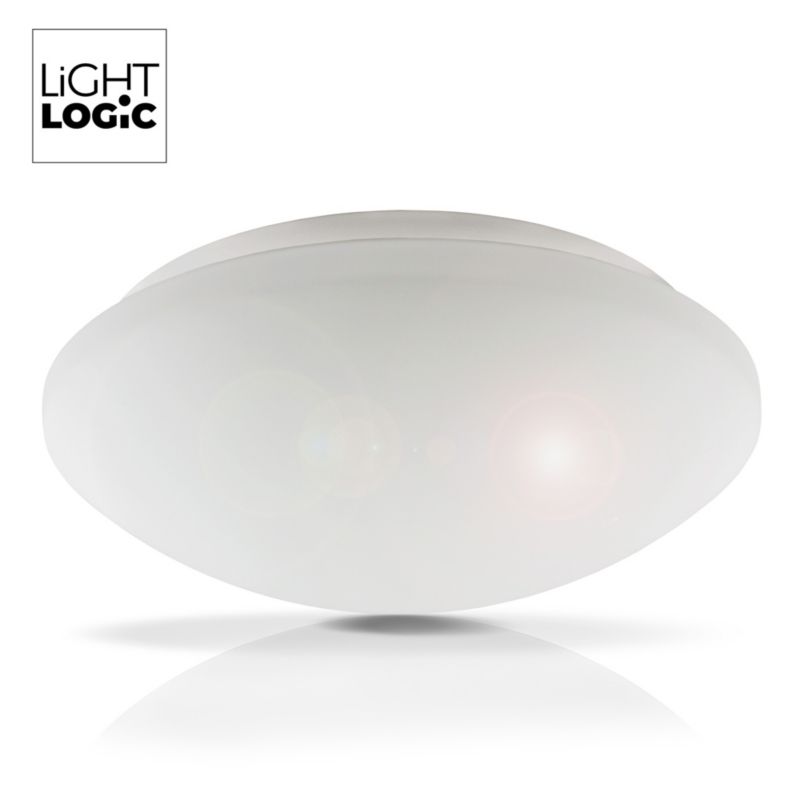 Plafoniera LightLogic LL PULA SE 30578 z wymiennym źródłem światła czujnikiem ruchu E27 IP44 1 szt.
