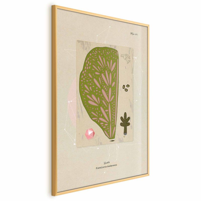 Plakat Artgeist Abstrakcyjne drzewo 40x60 cm z ramą złotą 1 szt