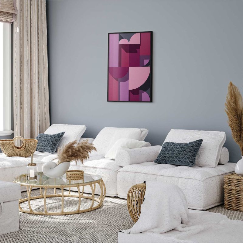 Plakat Artgeist Abstrakcyjne home 60x90 cm z ramą czarną 1 szt