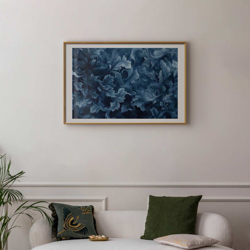 Plakat Artgeist Abstrakcyjne ornamenty 90x60 cm z ramą złotą 1 szt