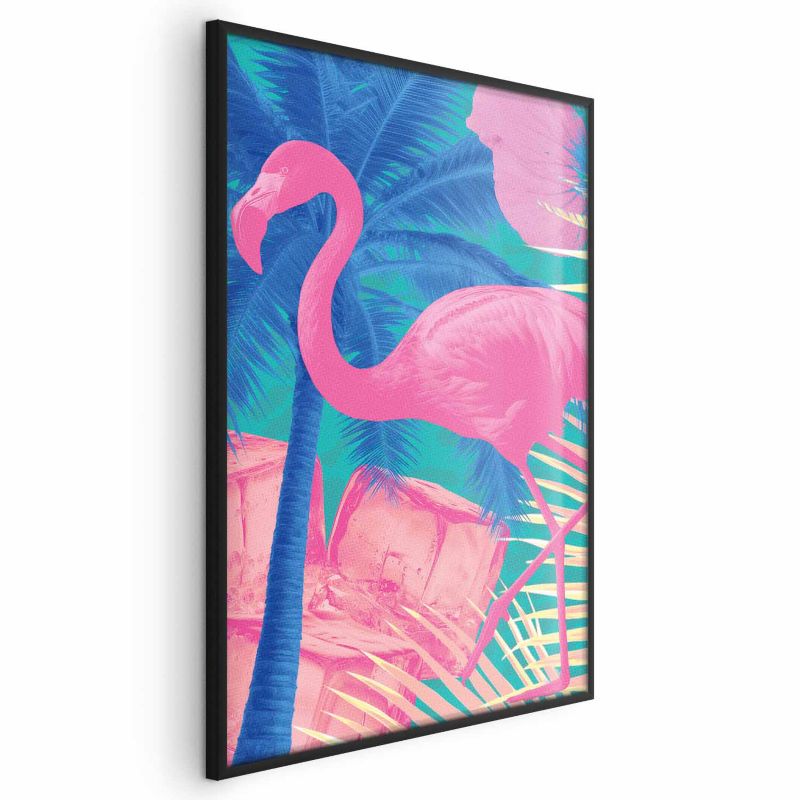 Plakat Artgeist Abstrakcyjny Flaming 60x90 cm z ramą czarną 1 szt