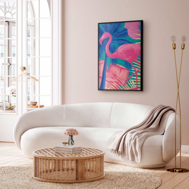 Plakat Artgeist Abstrakcyjny Flaming 60x90 cm z ramą czarną 1 szt