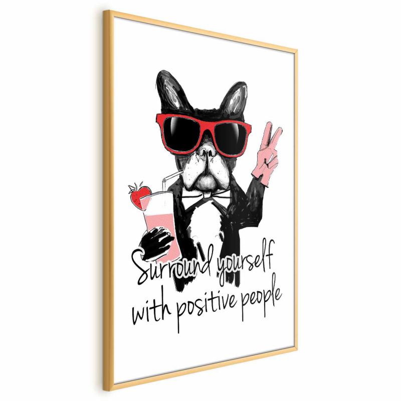 Plakat Artgeist Advice 21x30 cm z ramą złotą 1 szt