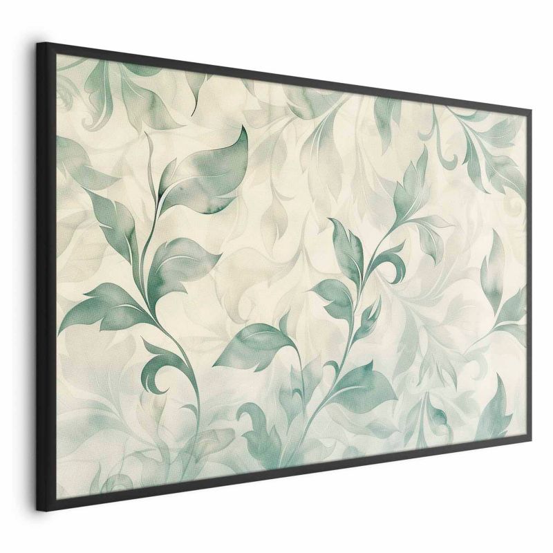 Plakat Artgeist Akwarelowe listki 42x29,7 cm z ramą czarną 1 szt