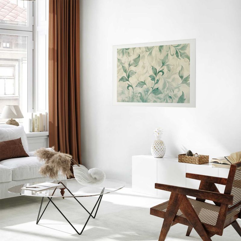 Plakat Artgeist Akwarelowe listki 90x60 cm bez ramy 1 szt