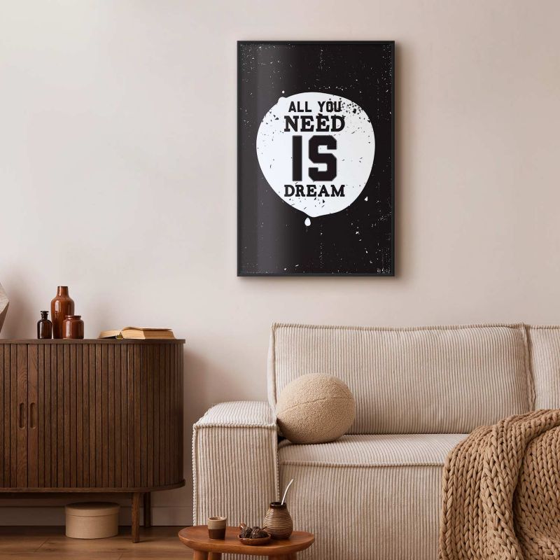 Plakat Artgeist All you need 60x90 cm z ramą czarną 1 szt
