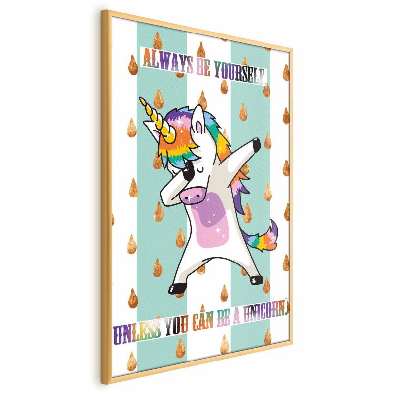 Plakat Artgeist Always be yourself 21x30 cm z ramą złotą 1 szt