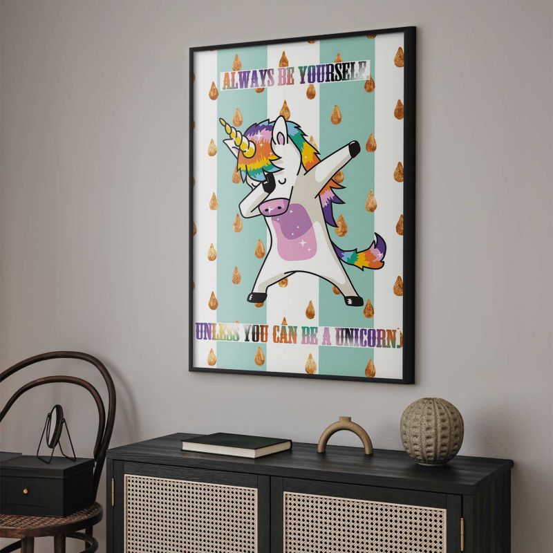 Plakat Artgeist Always be yourself 29,7x42 cm z ramą czarną 1 szt