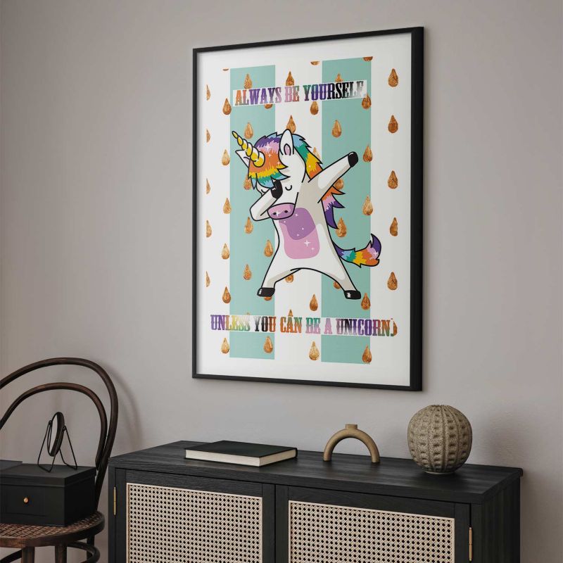 Plakat Artgeist Always be yourself 29,7x42 cm z ramą czarną 1 szt