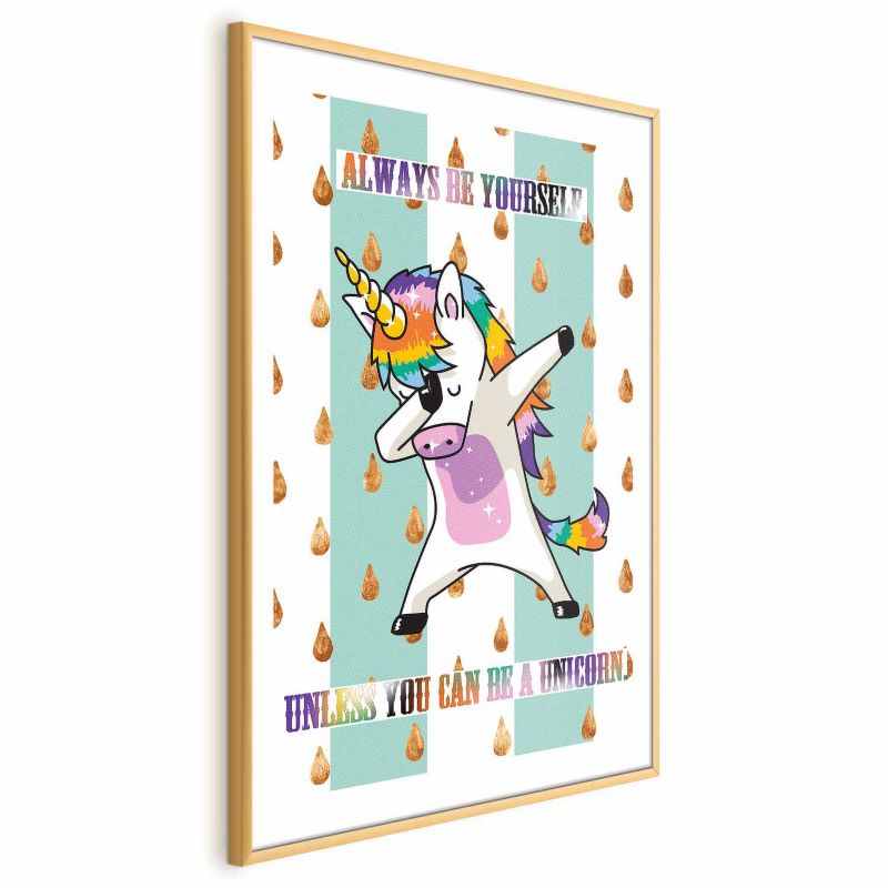 Plakat Artgeist Always be yourself 40x60 cm z ramą złotą 1 szt