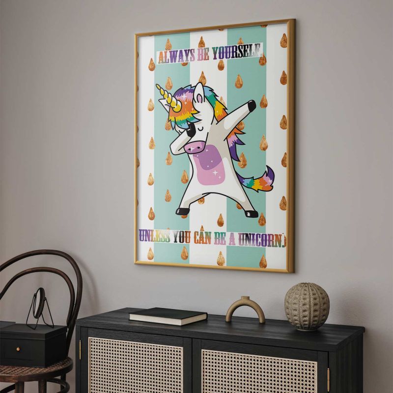 Plakat Artgeist Always be yourself 40x60 cm z ramą złotą 1 szt