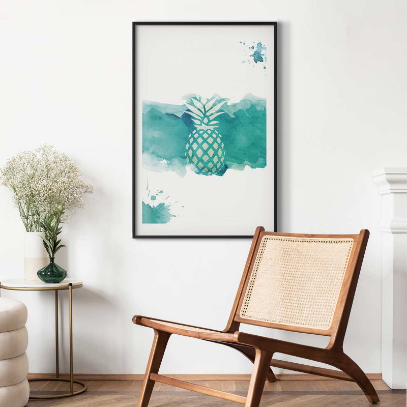 Plakat Artgeist Ananas 60x90 cm z ramą czarną 1 szt