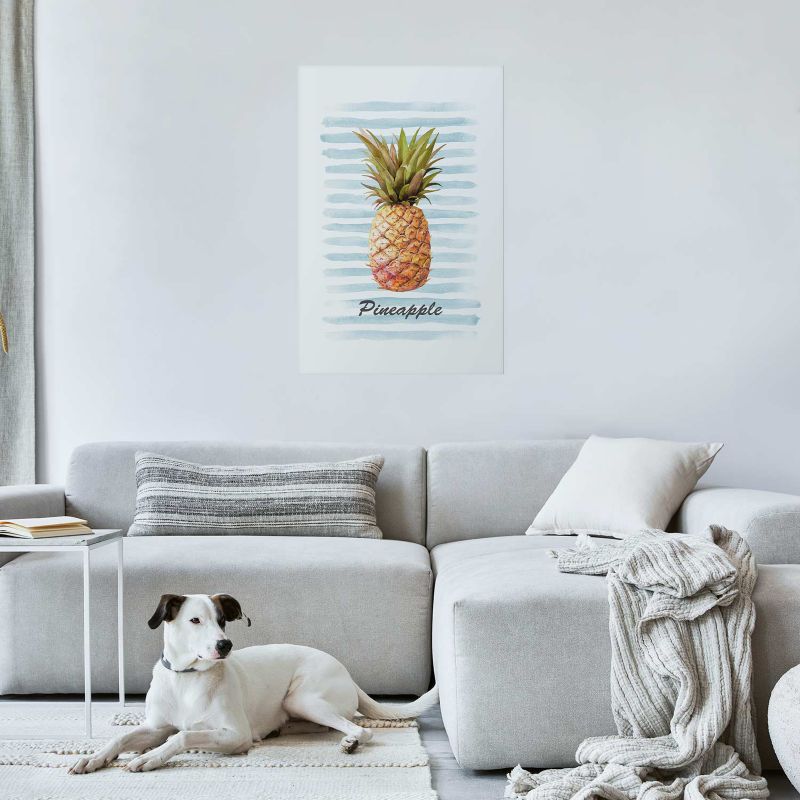 Plakat Artgeist Ananas i paski 21x30 cm bez ramy 1 szt