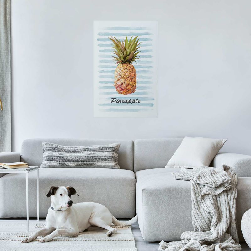 Plakat Artgeist Ananas i paski 29,7x42 cm bez ramy 1 szt