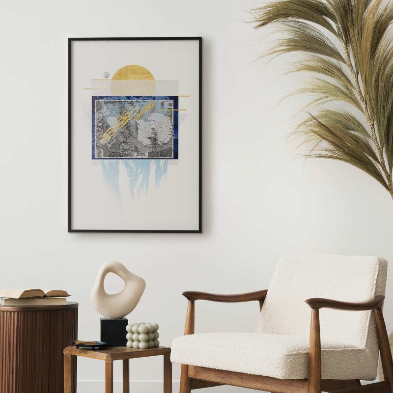 Plakat Artgeist Antarktyda 60x90 cm z ramą czarną 1 szt