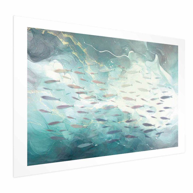 Plakat Artgeist Ławica ryb 42x29,7 cm bez ramy 1 szt