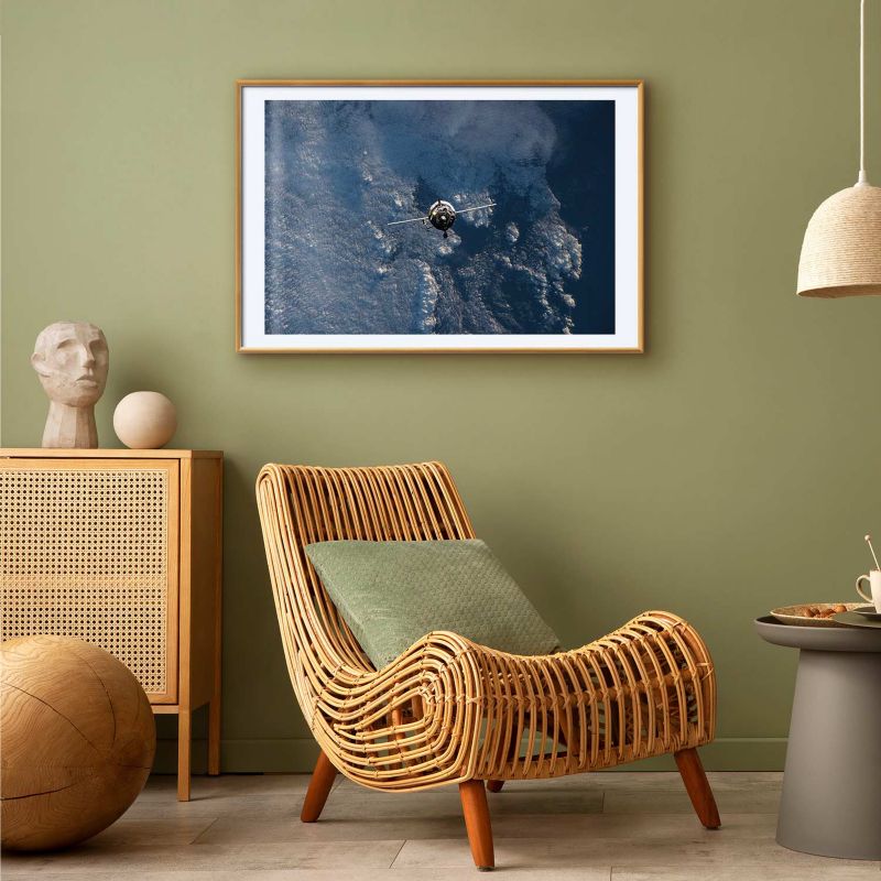 Plakat Artgeist Błękitna planeta 30x21 cm z ramą złotą 1 szt