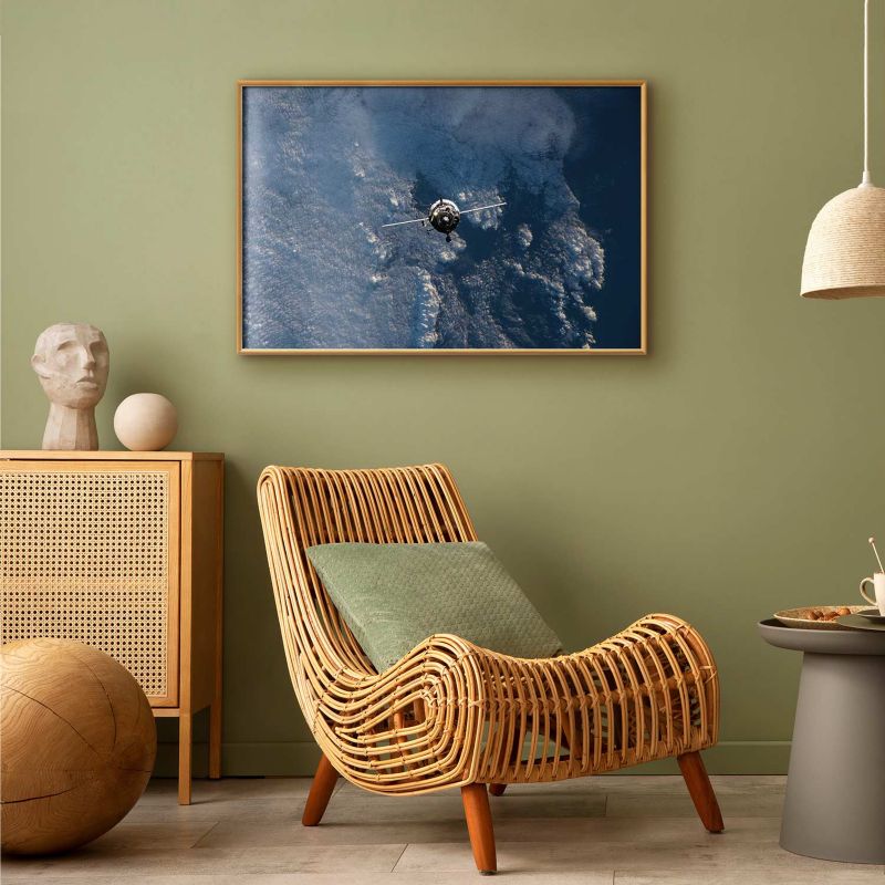 Plakat Artgeist Błękitna planeta 42x29,7 cm z ramą złotą 1 szt