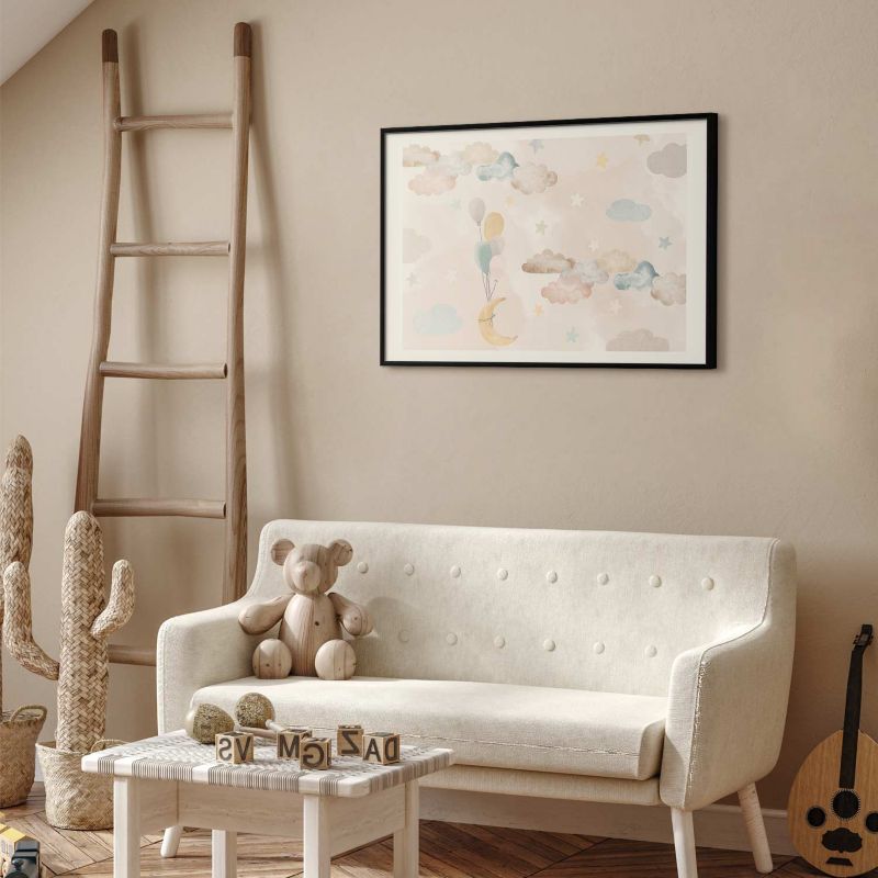 Plakat Artgeist Bajkowe niebo 60x40 cm z ramą czarną 1 szt