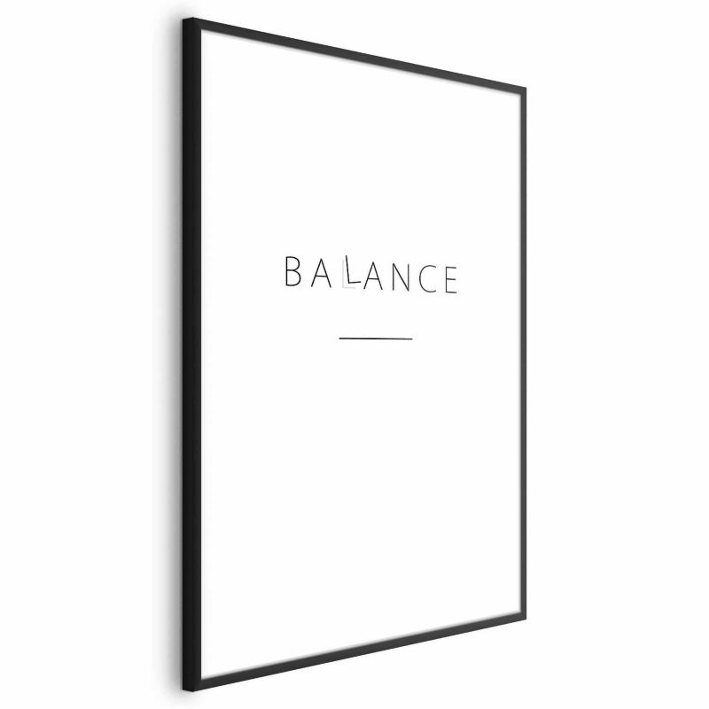 Plakat Artgeist Balance 21x30 cm z ramą czarną 1 szt