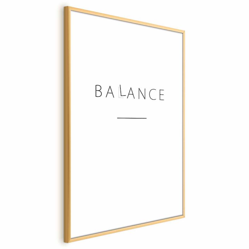 Plakat Artgeist Balance 29,7x42 cm z ramą złotą 1 szt