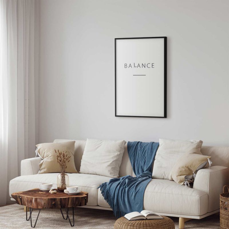 Plakat Artgeist Balance 40x60 cm z ramą czarną 1 szt