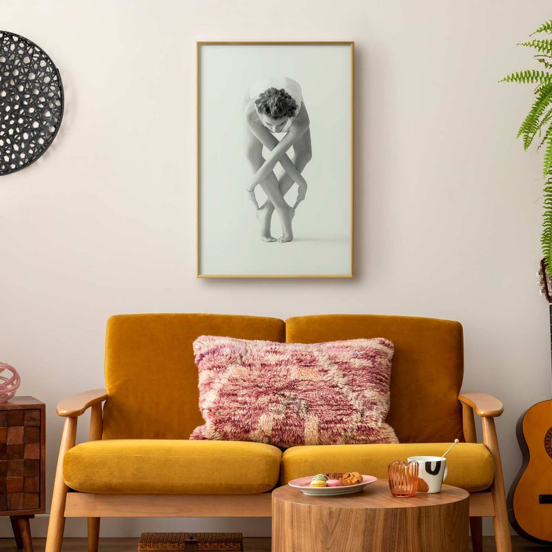 Plakat Artgeist Balet 21x30 cm z ramą złotą 1 szt