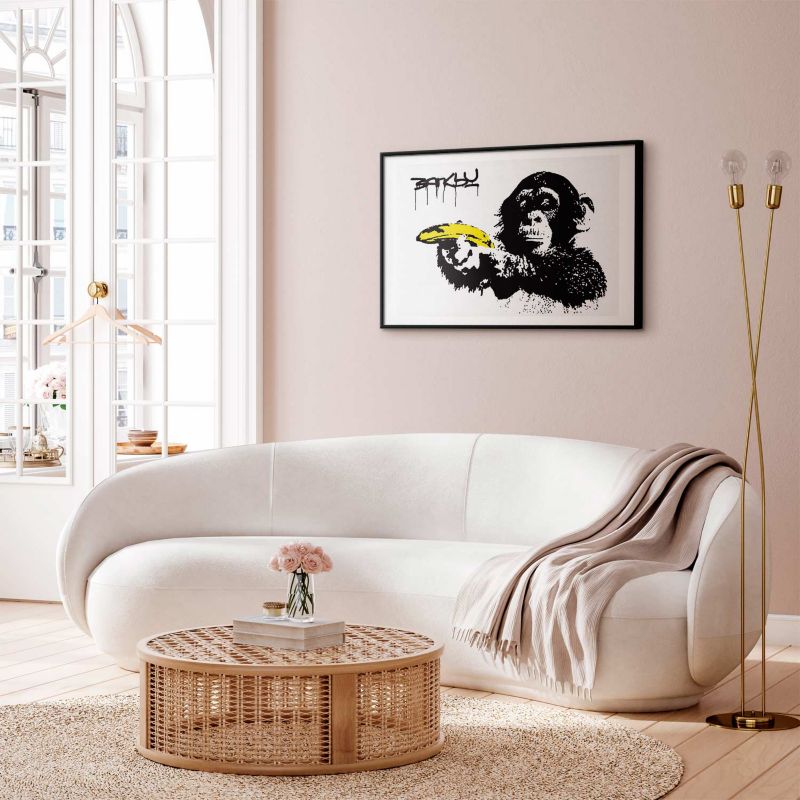 Plakat Artgeist Bananowy pistolet 60x40 cm z ramą czarną 1 szt