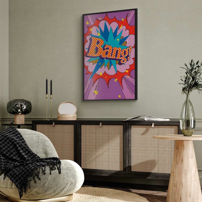 Plakat Artgeist Bang 60x90 cm z ramą czarną 1 szt