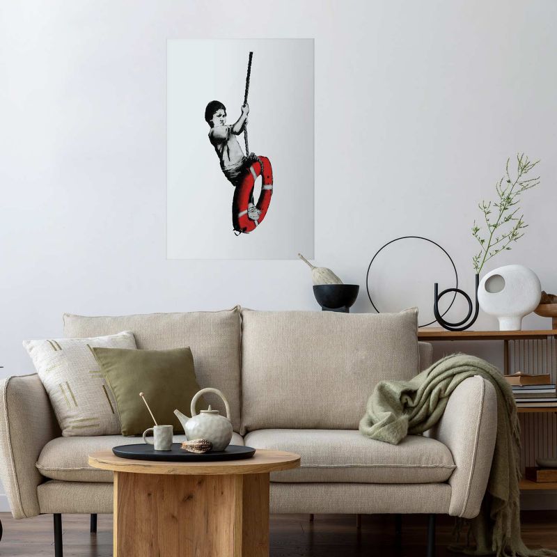 Plakat Artgeist Banksy: Chłopiec 40x60 cm bez ramy 1 szt