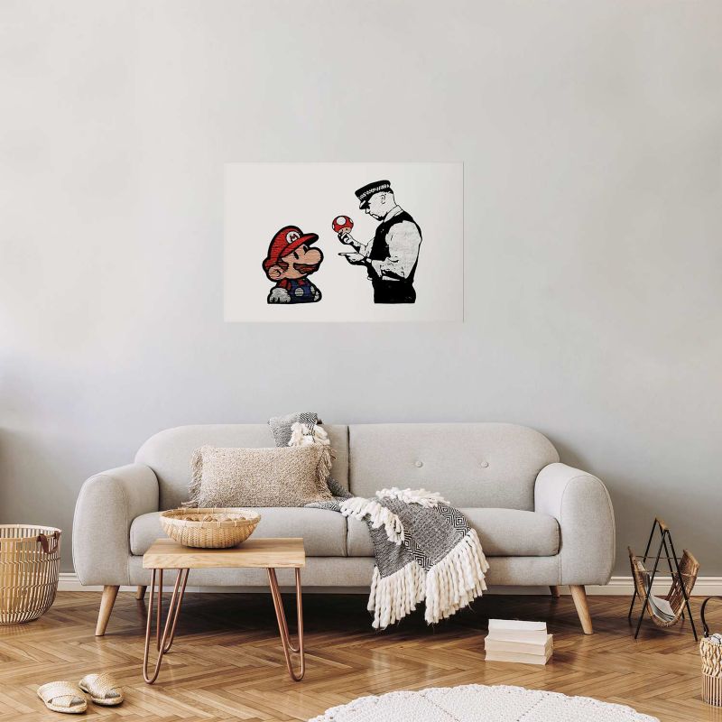 Plakat Artgeist Banksy: Grzybiarz 90x60 cm bez ramy 1 szt