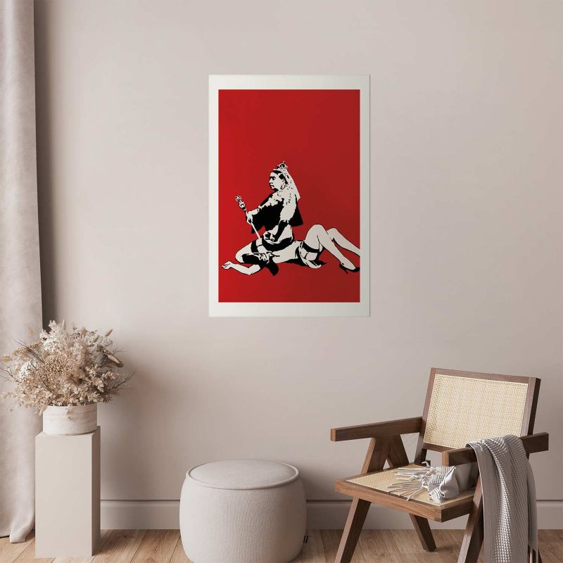 Plakat Artgeist Banksy: Queen Victoria 21x30 cm bez ramy 1 szt