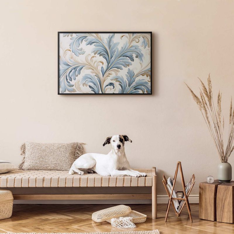 Plakat Artgeist Barokowe pnącze 60x40 cm z ramą czarną 1 szt
