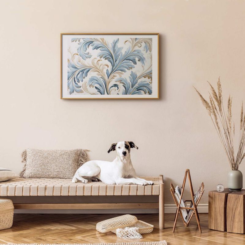Plakat Artgeist Barokowe pnącze 90x60 cm z ramą złotą 1 szt