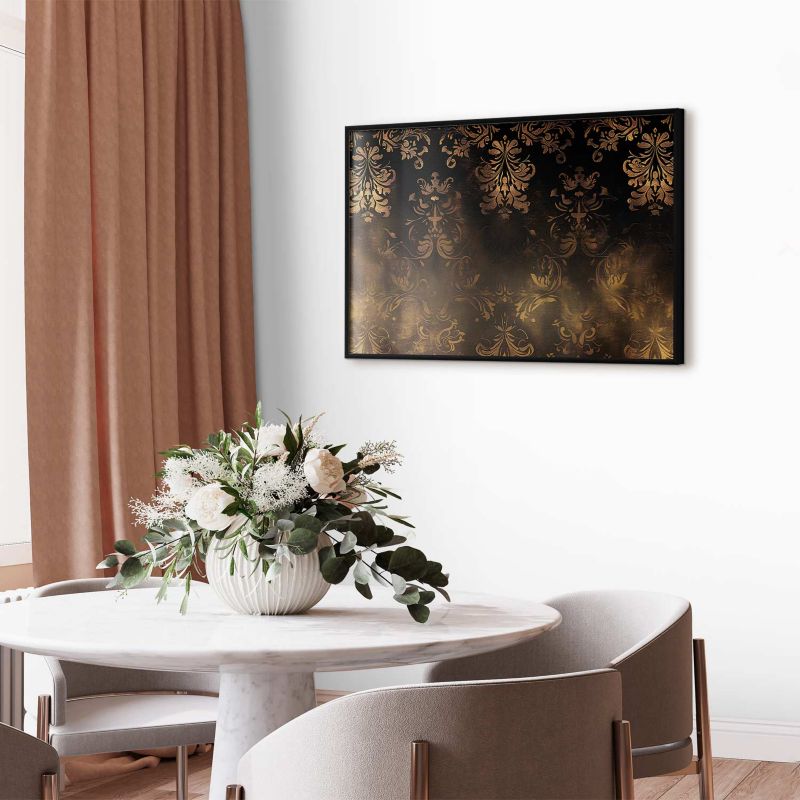 Plakat Artgeist Barokowe wzory 30x21 cm z ramą czarną 1 szt