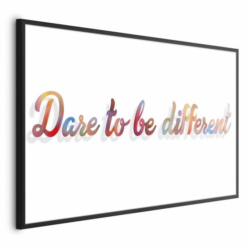 Plakat Artgeist Be different 90x60 cm z ramą czarną 1 szt