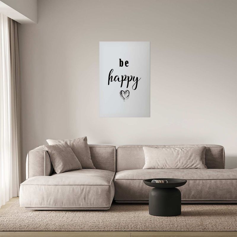 Plakat Artgeist Be happy 60x90 cm bez ramy 1 szt