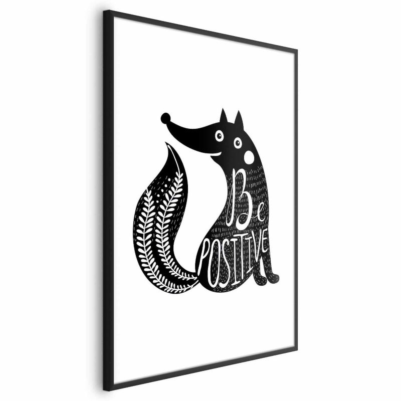 Plakat Artgeist Be positive 21x30 cm z ramą czarną 1 szt