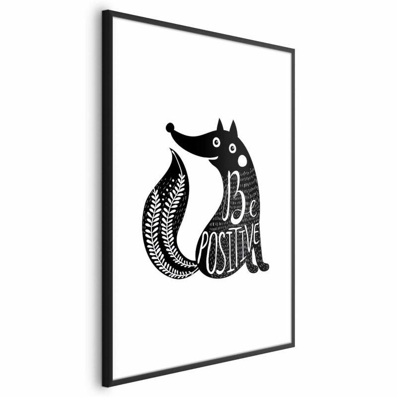Plakat Artgeist Be positive 21x30 cm z ramą czarną 1 szt
