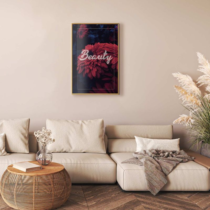Plakat Artgeist Beauty 21x30 cm z ramą złotą 1 szt