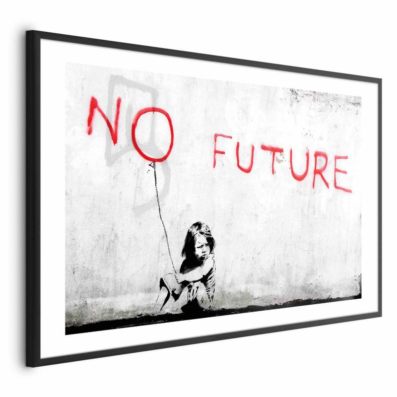 Plakat Artgeist bez przyszłości 30x21 cm z ramą czarną 1 szt