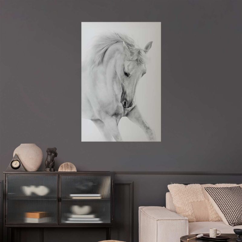 Plakat Artgeist Biały koń 29,7x42 cm bez ramy 1 szt