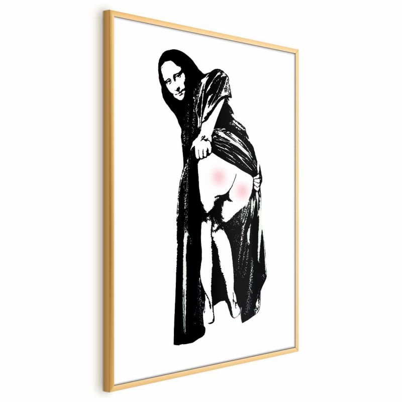 Plakat Artgeist Bolesne siedzenie 21x30 cm z ramą złotą 1 szt