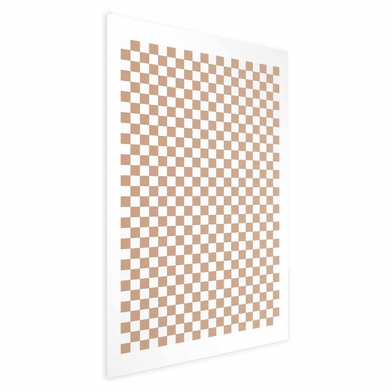 Plakat Artgeist Brązowa geometria 29,7x42 cm bez ramy 1 szt